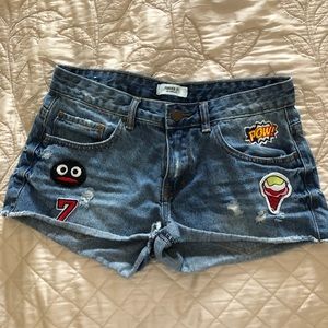 Forever 21 shorts with patches